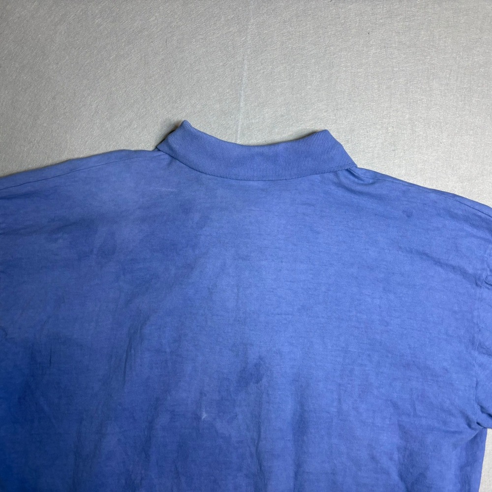 SOL Apparel Men's Polo Shirt XL Blue 100% Cotton Made in USA - Picture 13 of 16